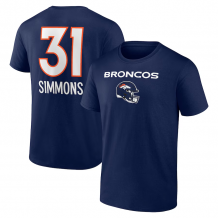 Denver Broncos - Justin Simmons Wordmark NFL Tričko