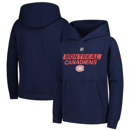 Montreal Canadiens Dziecięca - Authentic Pro Wordmark NHL Bluza z kapturem - Wielkość: Dziecięca XL/Męskie S