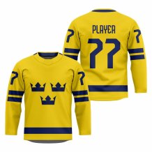 Sweden - 2025 Hockey Replica Fan Jersey/Customized