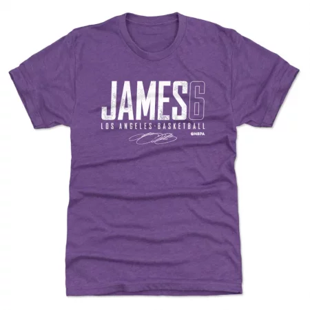 Los Angeles Lakers - LeBron James Elite Purple NBA T-Shirt
