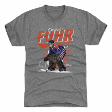 Edmonton Oilers - Grant Fuhr Comet Gray NHL T-Shirt