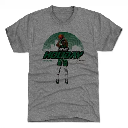 Milwaukee Bucks - Jrue Holiday Skyline NBA T-Shirt