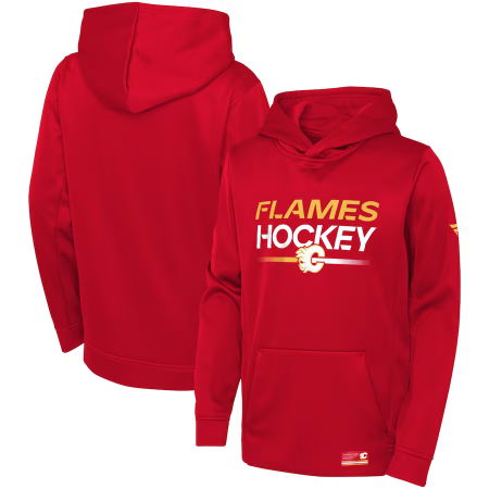 Calgary Flames Dětské - Authentic Pro 23 NHL Mikina s kapucí
