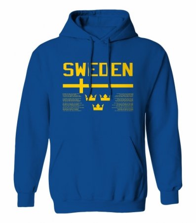 Švédsko - verzia.1 Fan Mikina s kapucňou