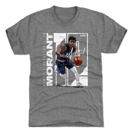 Memphis Grizzlies - Ja Morant Stretch Gray NBA T-Shirt