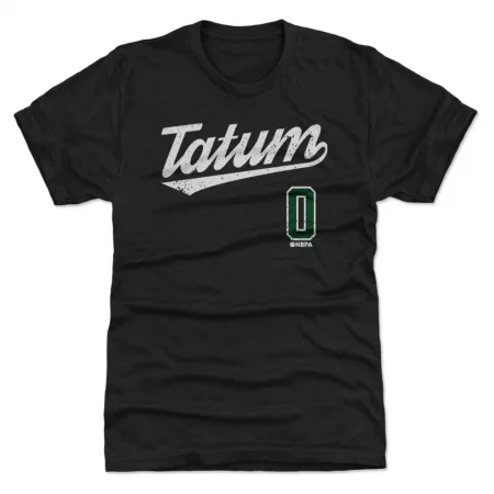 Boston Celtics - Jayson Tatum Script Black NBA T-Shirt