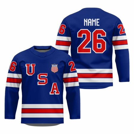 USA - 2026 Hockey Replica Fan Jersey/Własne imię i numer