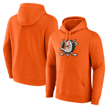 Anaheim Ducks - New Primary Logo Orange NHL Mikina s kapucňou