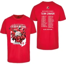Canada - 2026 Silver Medal Collage Roster Hockey T-shirt