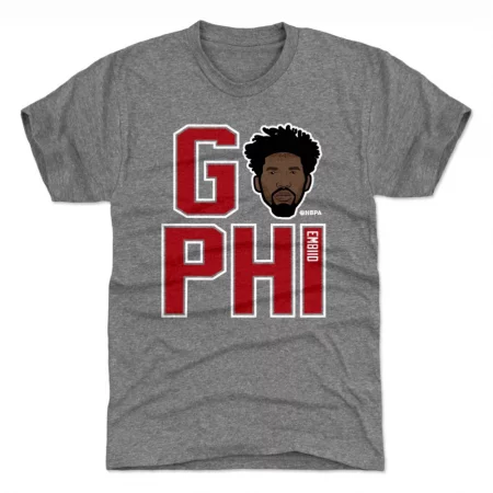 Philadelphia 76ers - Joel Embiid GO PHI Gray NBA Tričko