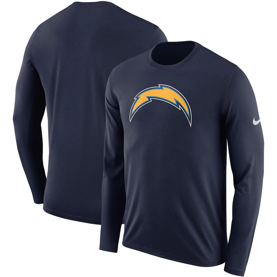 Official Los Angeles Chargers Long Sleeved T-Shirts, Long Sleeved