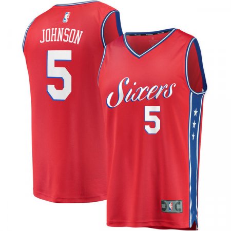 Philadelphia 76ers - Amir Johnson Fast Break Replica NBA Jersey