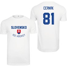 Slowakei - Erik Černák Authentic Hockey T-Shirt - Weiß