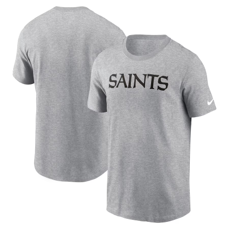 New Orleans Saints - Essential Wordmark Gray NFL Koszułka - Wielkość: S/USA=M/EU