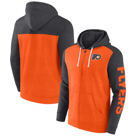 Philadelphia Flyers - Down and Distance Full-Zip NHL Mikina s kapucňou