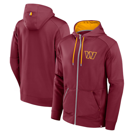 Washington Commanders - Defender Full-zip NFL Mikina s kapucí