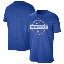 Dallas Mavericks - 2025 Authentic Practice Blue NBA T-shirt