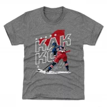 New York Rangers Youth - Kaapo Kakko Player Map Gray NHL T-Shirt