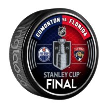 Edmonton Oilers vs. Florida Panthers 2025 Stanley Cup Final NHL Puck
