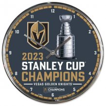 Vegas Golden Knights - 2023 Stanley Cup Champs Chrome NHL Hodiny