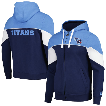 Tennessee Titans - Starter Running Full-zip NFL Sweatshirt