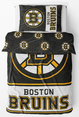 Boston Bruins - Microplush NHL Bettwäsche-Set