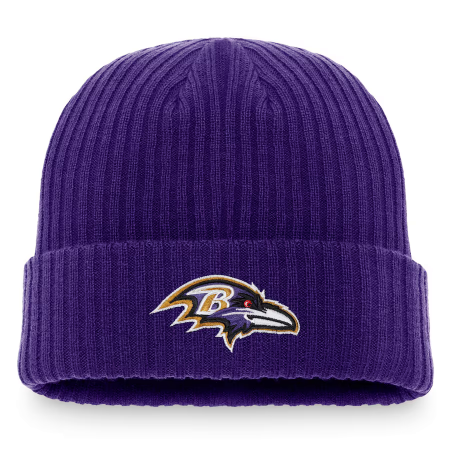 Baltimore Ravens - Cuffed Purple NFL Czapka zimowa