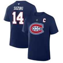 Montreal Canadiens - Nick Suzuki Stack Navy NHL T-shirt