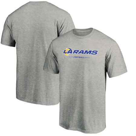 Los Angeles Rams - Team Lockup Gray NFL T-Shirt