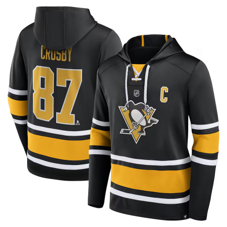 Pittsburgh Penguins- Sidney Crosby Lace-Up NHL Mikina s kapucí