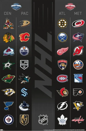 Logo Teams NHL Plagát