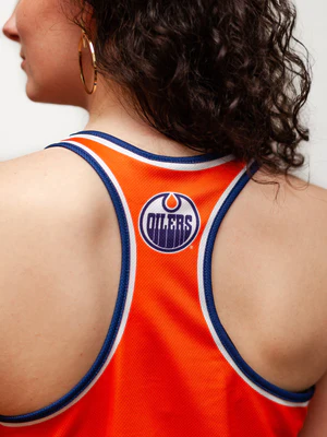 Edmonton Oilers Women - Racerback Hockey NHL Tank Top