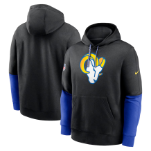 Los Angeles Rams - 2024 Sideline Club Pullover Black NFL Sweatshirt