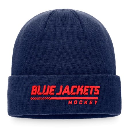 Columbus Blue Jackets - Authentic Pro Locker Cuffed NHL Zimní čepice