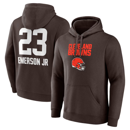 Cleveland Browns - Martin Emerson Jr. Wordmark NFL Mikina s kapucňou