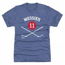 New York Rangers - Mark Messier Sticks Blue NHL T-Shirt