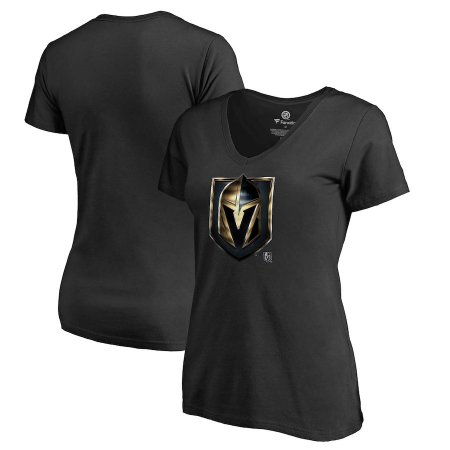 Vegas Golden Knights Ladies - Midnight Mascot V-Neck NHL T-Shirt