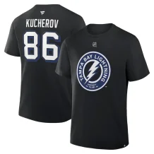 Tampa Bay Lightning - Nikita Kucherov Black NHL T-Shirt