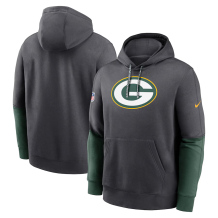 Green Bay Packers - 2024 Sideline Club Pullover Gray NFL Sweatshirt