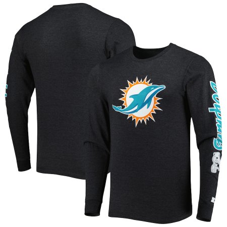 Miami Dolphins - Starter Half Time Black NFL Tričko s dlouhým rukávem - Velikost: L/USA=XL/EU