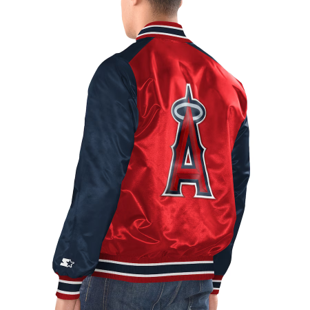 Los Angeles Angels - Full-Snap Varsity Satin MLB Jacket
