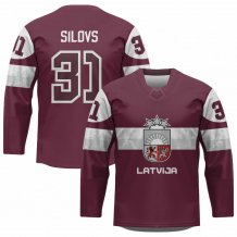 Lettland - Arturs Silovs Replica Fan Trikot