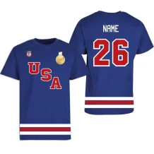USA - 2026 Gold Medal Hokejové Tričko/Vlastné meno a číslo