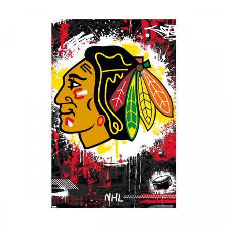 Chicago Blackhawks - Maximalist NHL Plakat