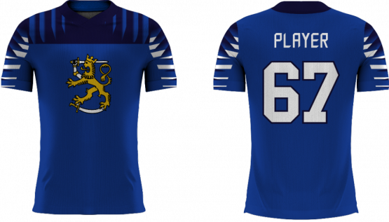 Finland Youth - 2018 Sublimated Fan T-Shirt with Name and Number