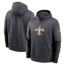 New Orleans Saints - 2024 Sideline Club Pullover Gray NFL Mikina s kapucí