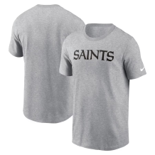 New Orleans Saints - Essential Wordmark Gray NFL Tričko