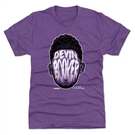 Phoenix Suns - Devin Booker Player Silhouette Purple NBA T-Shirt