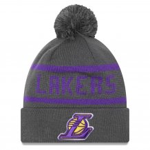 Los Angeles Lakers - Jake Cuff Gray NBA Knit hat