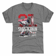 New York Rangers - Igor Shesterkin Landmark Gray NHL T-Shirt